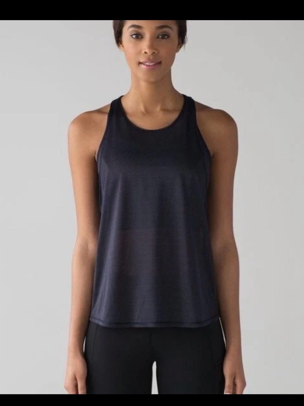 Lululemon Athletica - pushing limits bra with tank - midnight navy - 4